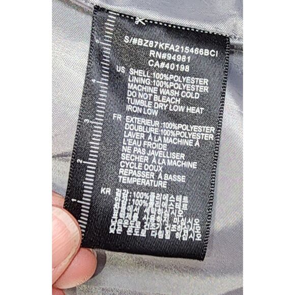 Twelve by Twelve Gray Dress Jacket Trench Coat Size S - Picture 2 of 11